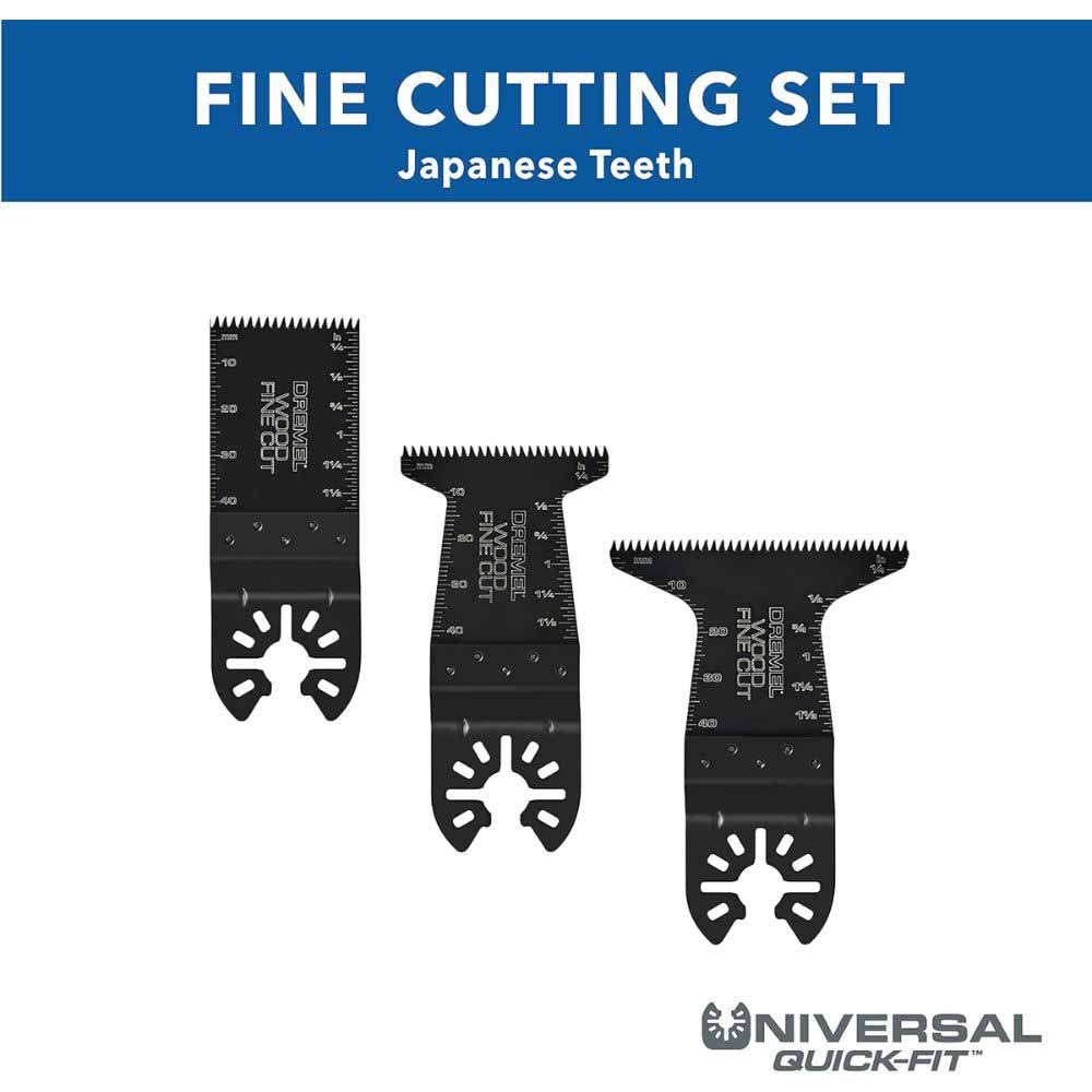 Dremel MM479 Universal Fine Wood Cut Oscillating Multi-Tool Blade Set (3-Piece) - 2