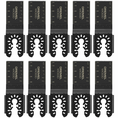 Dremel MM480XU 1-1/4" Universal Dual Interface Wood Flush Cut Oscillating Blade (10 Pack)