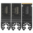 Dremel MM488B Multi Max Universal Flush Cut Oscillating Blade Variety Pack 1.25" Wide (3 Pack)