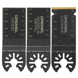 Dremel MM488B Multi Max Universal Flush Cut Oscillating Blade Variety Pack 1.25" Wide (3 Pack)