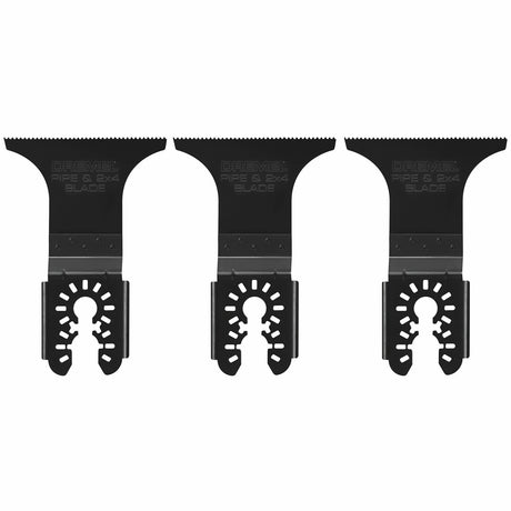 Dremel MM494BU 2-3/4" Universal Dual Interface Pipe and 2x4 Oscillating Cutting Blade (3 Pack)
