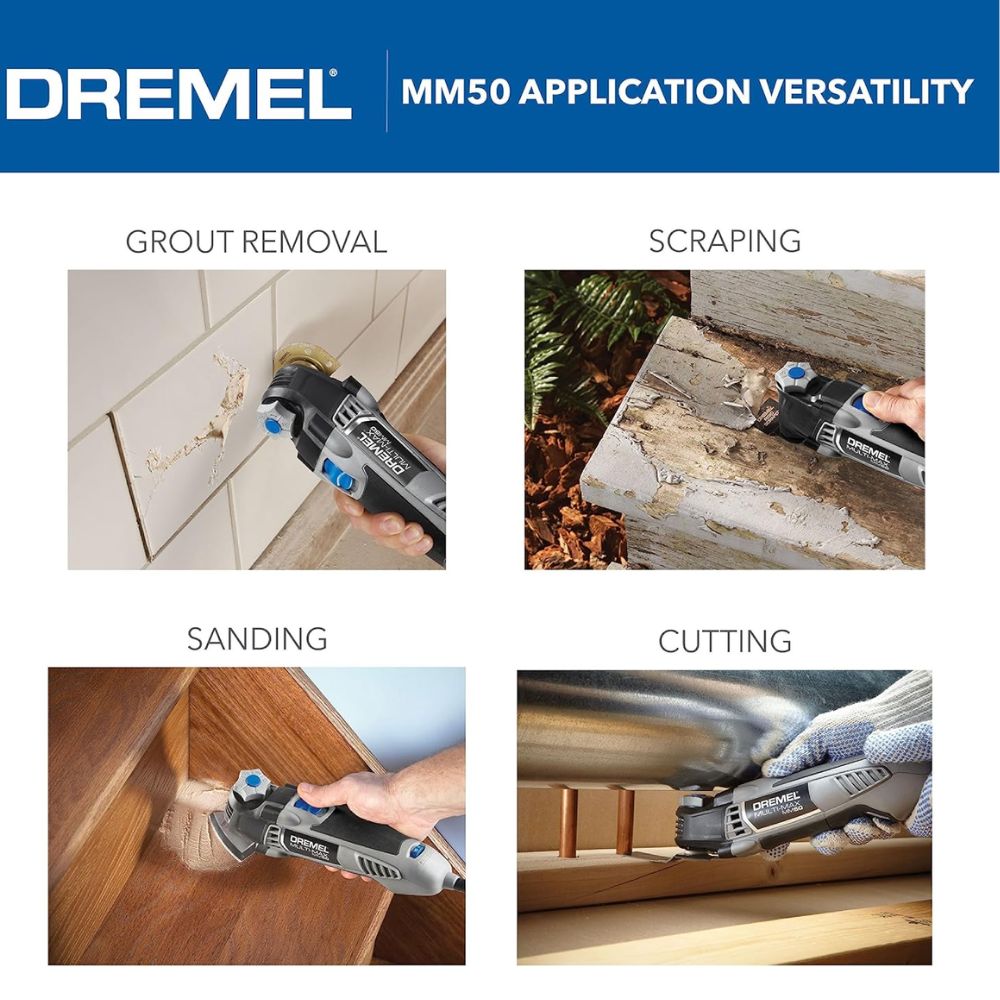 Dremel MM50-01 Multi-Max 5.0Amp OscillatingTool Kit with 30 Accessories - 4