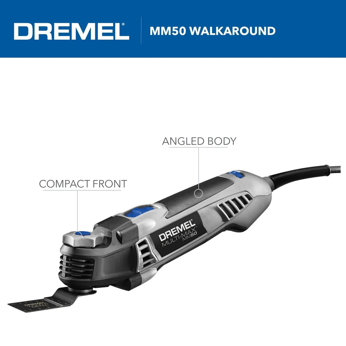 Dremel MM50-02 5 Amp Corded Oscillating Multi Tool Kit with Storage Bag - 3