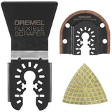 Dremel MM515U Tile Accessory Set with Grout Blade Flexible Scraper and Diamond Paper (3 Pack)
