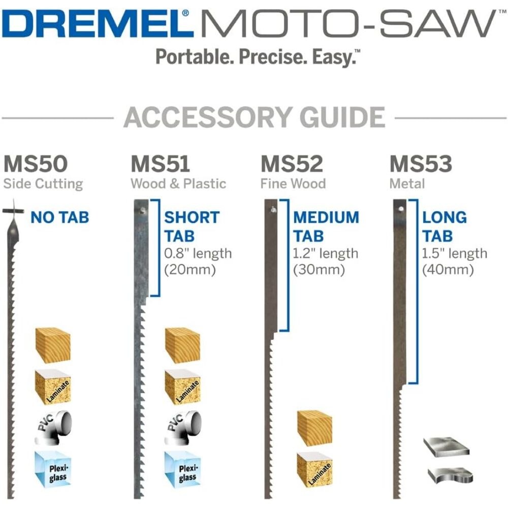 Dremel MS20-01 Moto-Saw Variable Speed Compact Scroll Saw Kit - 5