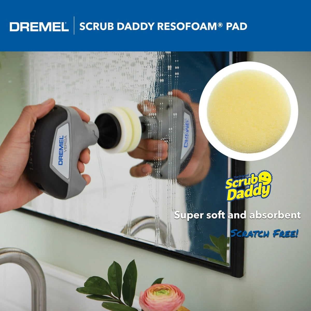 Dremel PC360-5 Scrub Daddy Cleaning Pad Variety Pack for Versa Power Cleaning Tool (5 pack) - 3