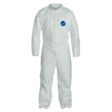 DuPont TYVEK 400 251-TY120S-3XL White Collared Disposable Coverall with Open Cuff 3XL (25 Pack)