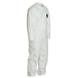 DuPont TYVEK 400 251-TY120S-3XL White Collared Disposable Coverall with Open Cuff 3XL (25 Pack) - 4