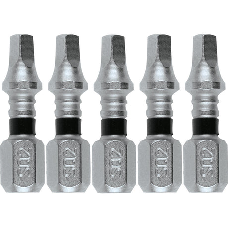 Makita E-00583 Impact XPS #2 Square 1" Insert Bit, 5 Pack