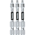 Makita E-00795 Impact XPS #1 Square 2" Power Bit, 3 Pack