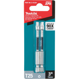 Makita E-01220 Impact XPS T25 Torx 3" Power Bit, 2 Pack - 3