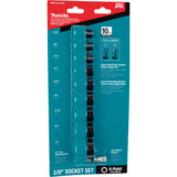 Makita E-01672 Impact XPS 10-Piece 3/8" Drive 6-Point SAE Impact Socket Set - 2