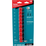 Makita E-01688 Impact XPS 10-Piece 3/8" Drive Metric Impact Socket Set - 2