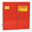 Eagle PI-32 Paint & Ink Safety Cabinet, 40 Gal. Red, Two Door, Three Shelves, Manual Close