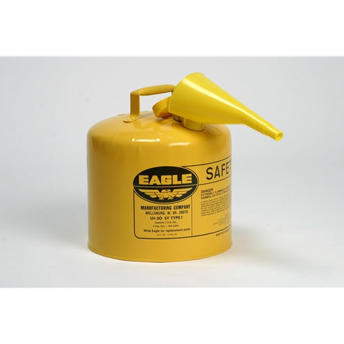 Eagle UI-50-FSY 5gal. (Diesel) Type I Metal Yellow Safety Gas Can