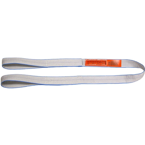 Liftall EE2802TFX4 Tuff-Edge Web Sling, Flat Eye And Eye, 2-ply, 2" X 4