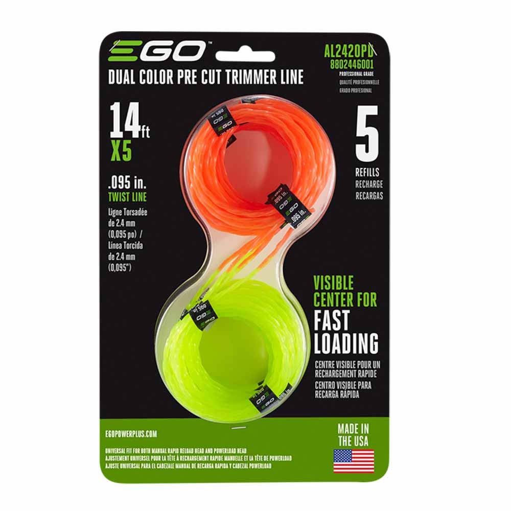 EGO AL2420PD 095 Dual Color Pre-Cut Trimmer Line for All EGO 15-Inch String Trimmers - 3