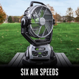 EGO FN1000 POWER+ 10" Oscillating Misting Fan Tool Only - 7