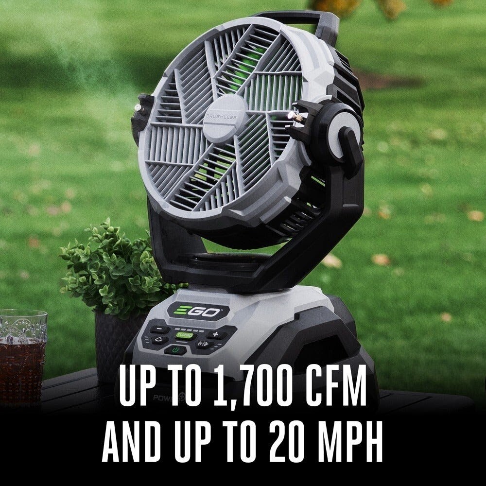 EGO FN1000 POWER+ 10" Oscillating Misting Fan Tool Only - 10