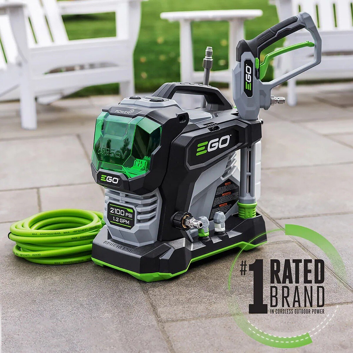 EGO HPW2100 2100 PSI 1.2 GPM 56V Cordless Compact Pressure Washer Bare Tool (1 Each) - 4