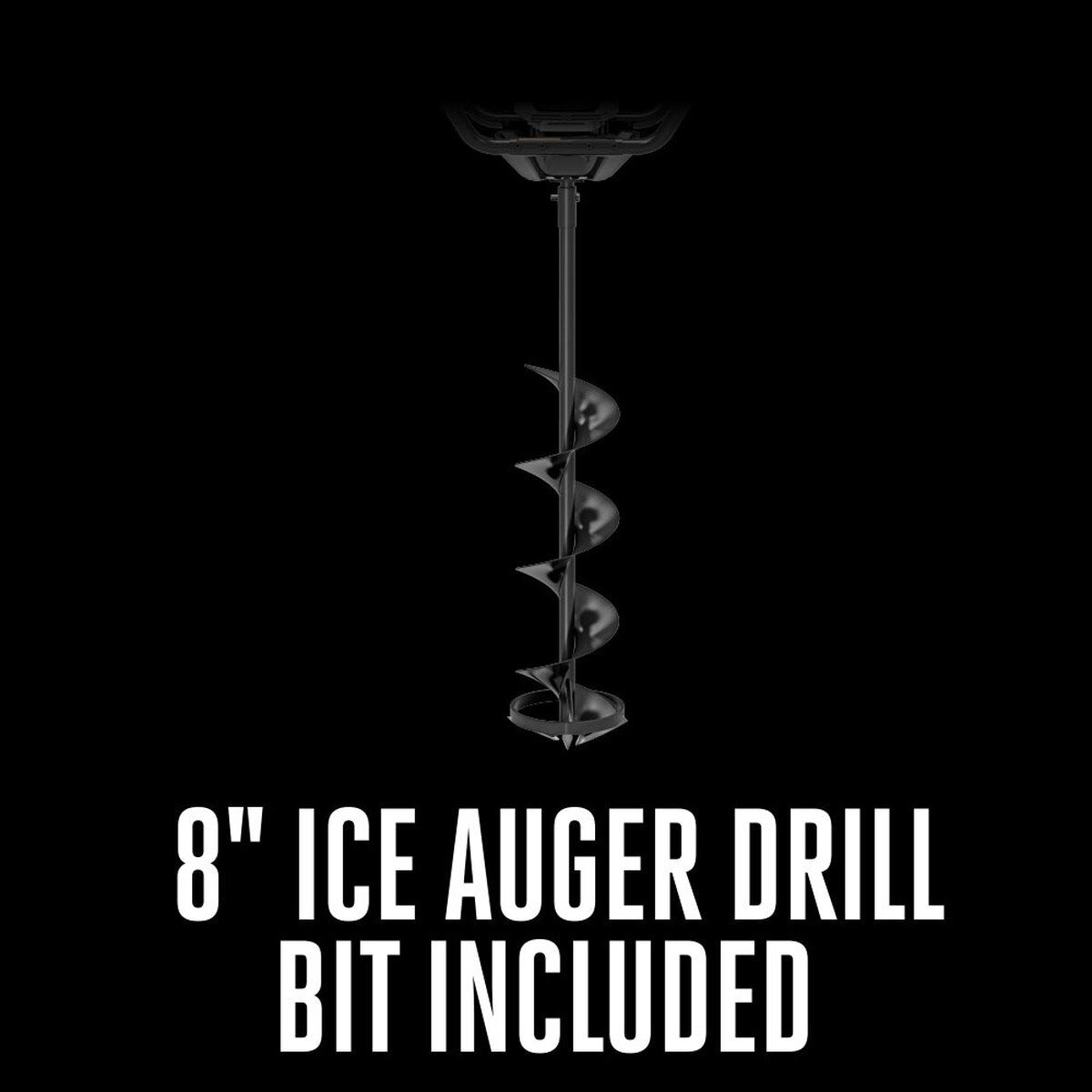 EGO IG0800 Ice Auger Bare Tool with 8 in. Ice Auger Drill Bit - 3