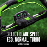 EGO LM2236SP POWER+ 1000 Series Mower 22" Super Comp Deck Self-Propelled Battery and Turbo Charger - 8