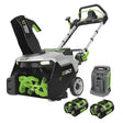 EGO SNT2124 21 in. Single-Stage Dual-Port Snow Blower Kit with Steel Auger (2 6.0Ah Batteries, 550W Charger)