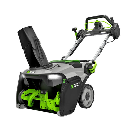 EGO SNT2134 POWER+ 21 in. Single-Stage Snow Blower Peak Power Kit with Heated Grips (2 6.0Ah Batteries, Dual Port Charger)