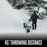 EGO SNT2134 POWER+ 21 in. Single-Stage Snow Blower Peak Power Kit with Heated Grips (2 6.0Ah Batteries, Dual Port Charger) - 4