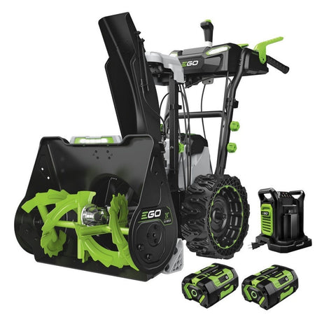 EGO SNT2425 24 in. Two-Stage Self-Propelled Snow Blower Kit with Dual Port Charger (2 7.5Ah Batteries)