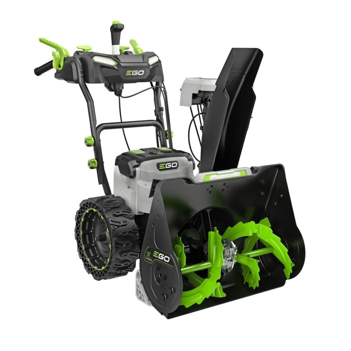 EGO SNT2425 24 in. Two-Stage Self-Propelled Snow Blower Kit with Dual Port Charger (2 7.5Ah Batteries) - 2