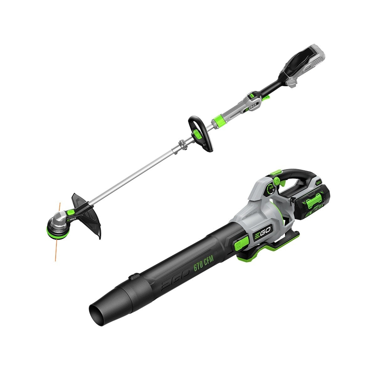 EGO ST6703LB 15 in POWERLOAD String Trimmer and 670 CFM Blower Combo Kit with 4.0Ah Battery and 210W Charger (1 Kit)