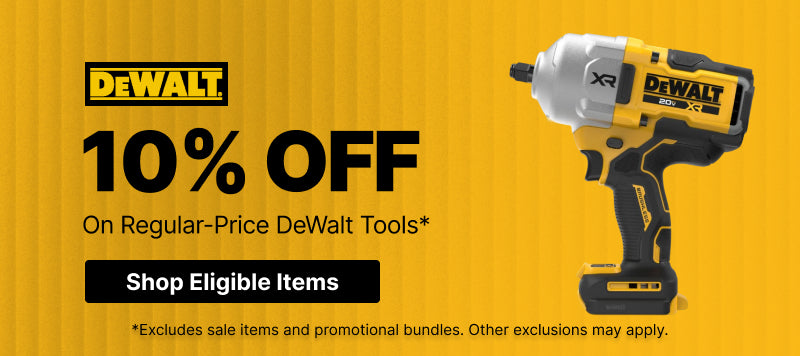 Grid - DeWalt 10% Off Regular Price