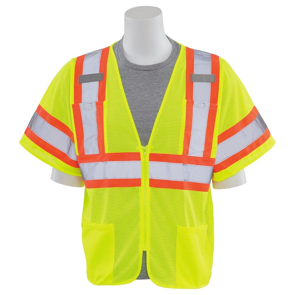 ERB Safety 62150 Class 3 Hi Viz Lime Mesh Safety Vest