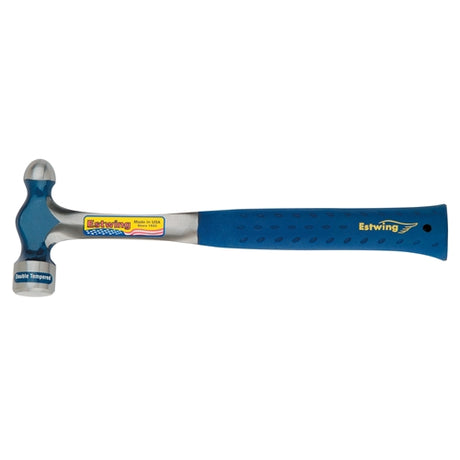 EstWing E3-16BP 16 oz Solid steel ballpeen hammer with blue vinyl shock reduction grip