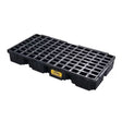 Eagle 1632B Modular Spill Containment Platform for 2 Drums Without Drain Black 30 Gallon Sump 5000 lb Capacity