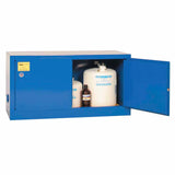 Eagle ADDCRAX 15 Gallon 2 Door, 1 Shelf, Manual Close, Metal Acid and Corrosive Safety Cabinet, 2 Door, Blue - 2