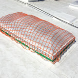 Eagle IND. SLN-6 6'7" x 6'7" Skylight Safety Net, Bright Orange - 2