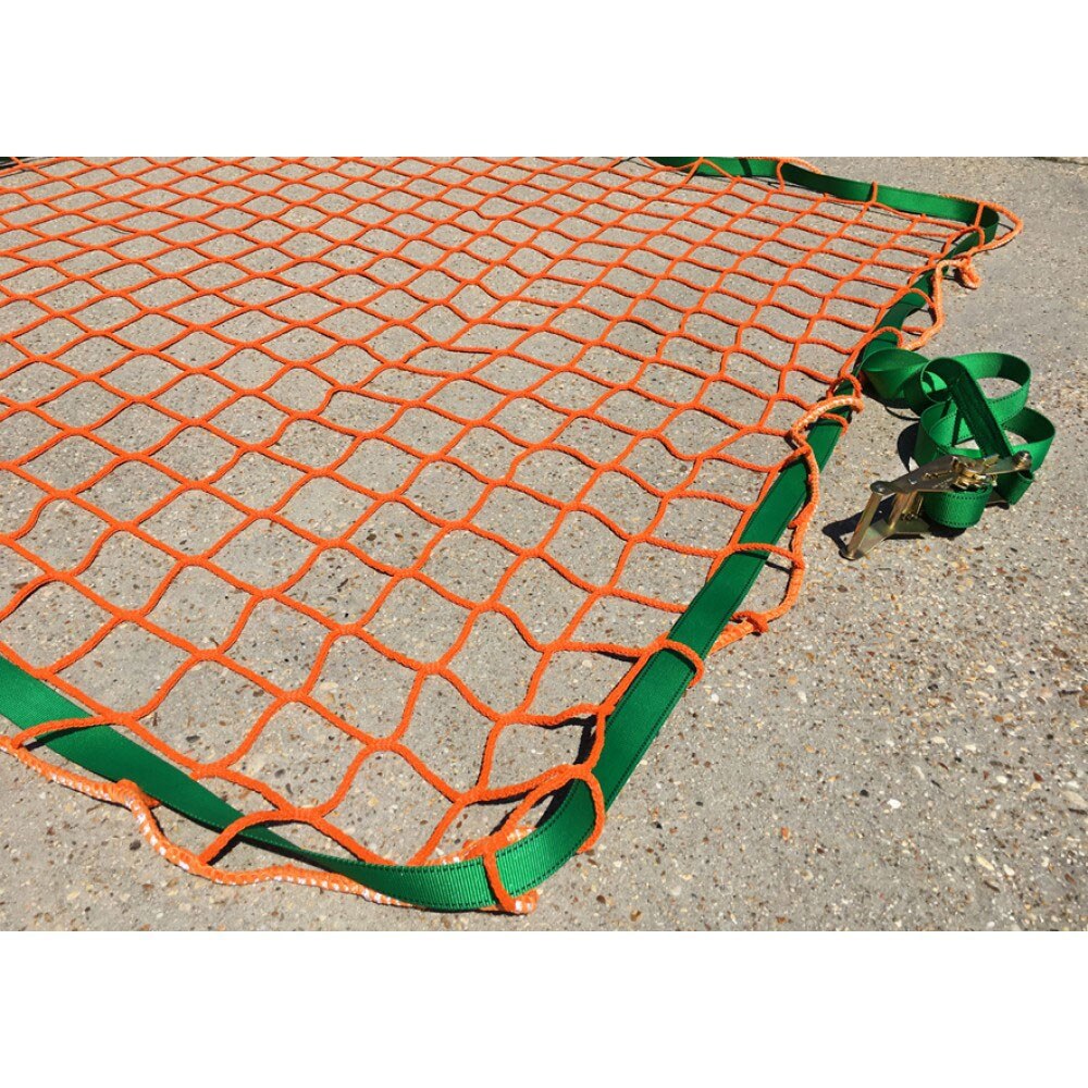 Eagle IND. SLN-6 6'7" x 6'7" Skylight Safety Net, Bright Orange - 5