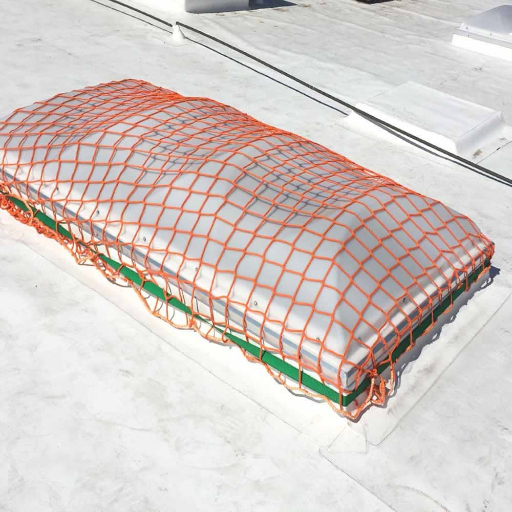 Eagle Industries SLN-0710 7' x 10' Polypropylene Skylight Safety Net for Fall Protection - 2