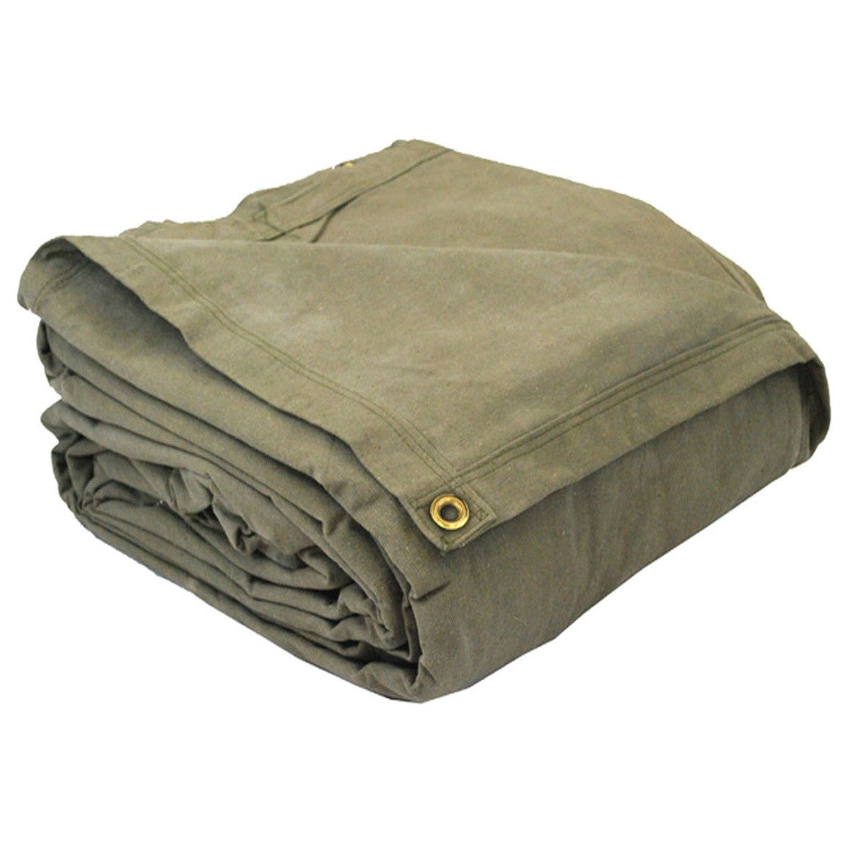 Eagle Industries CAN-FR-1010 Flame Retardant Canvas Tarp Olive Drab Green 10' x 10'