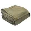 Eagle Industries CAN-FR-1820 18' x 20' Flame Retardant Olive Drab Canvas Tarp