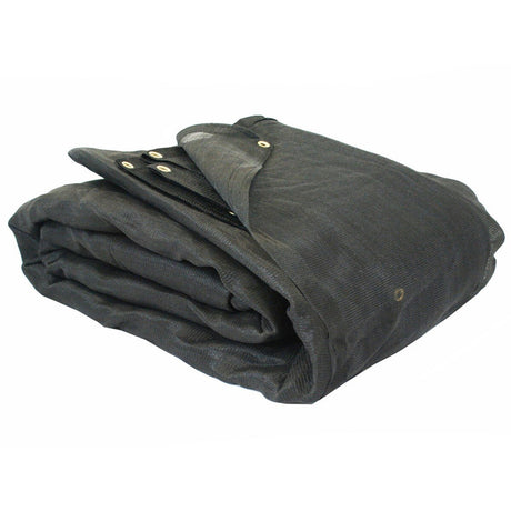 Eagle Industries MT-2050-BLK-FR 20' x 50' Black Flame Retardant Mesh Debris Tarp (2 Bale)
