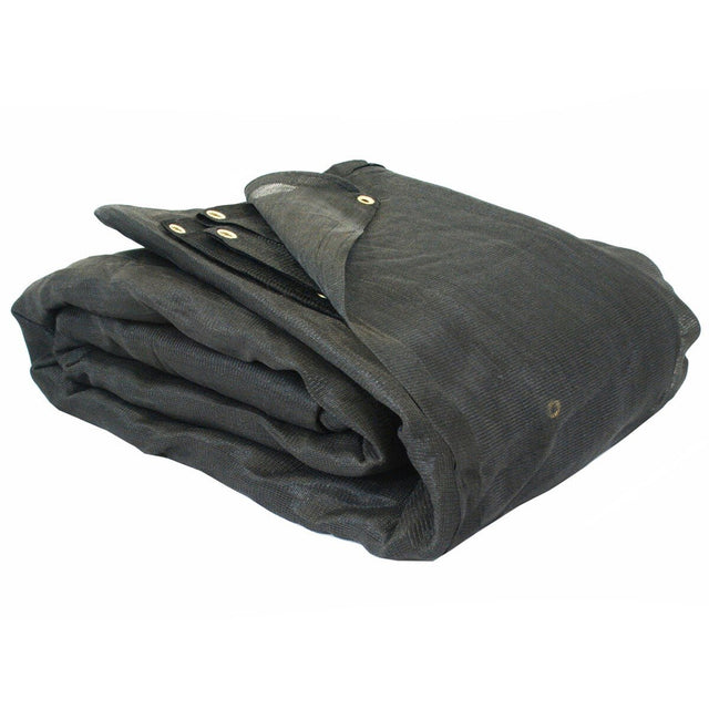 Eagle Industries MT-2050-BLK-FR 20' x 50' Black Flame Retardant Mesh Debris Tarp (2 Bale)