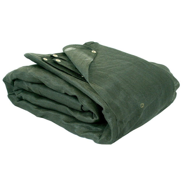 Eagle Industries MT-2050-DGR-FR 20' x 50' Mesh Debris Tarp Dark Green Flame Retardant