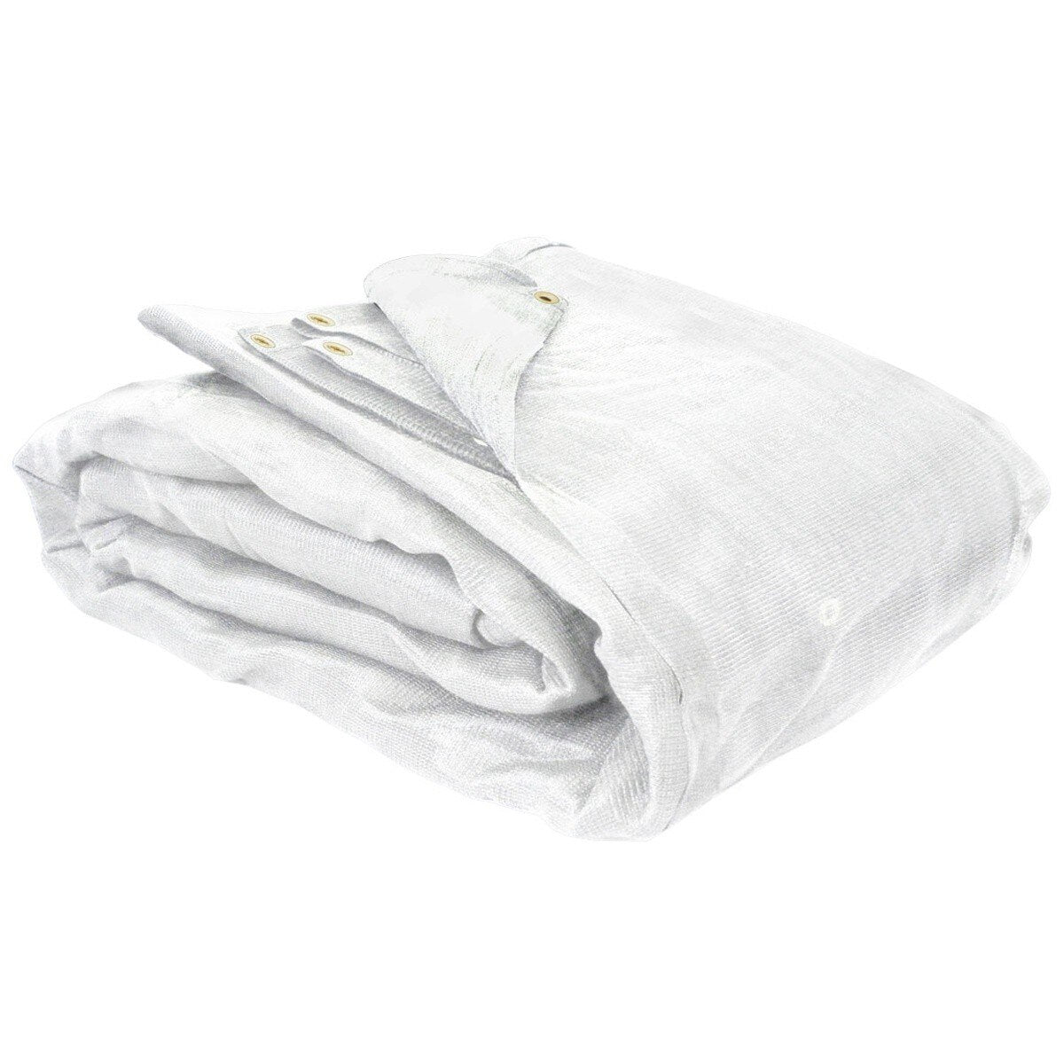 Eagle Industries MT-2050-WHT-FR 20' x 50' White Flame Retardant Mesh Debris Tarp with Grommets (2 Pack)