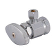 Eastman 04129LF 1/4 in. OD x 1/2 in. FIP Chrome Plated Multi Turn Angle Stop Valve