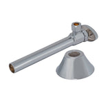 Eastman 04182LF 3/8 in. OD x 1/2 in. Brass Sweat Multi-Turn Angle Stop Valve with 5 in. Extension Tube