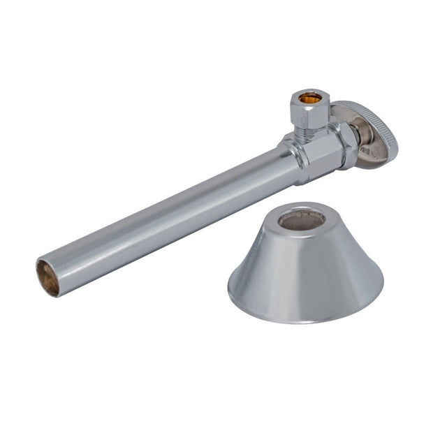 Eastman 04182LF 3/8 in. OD x 1/2 in. Brass Sweat Multi-Turn Angle Stop Valve with 5 in. Extension Tube