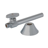 Eastman 04183LF 3/8 in. OD x 1/2 in. Sweat Multi-Turn Straight Stop Valve with Extension Tube